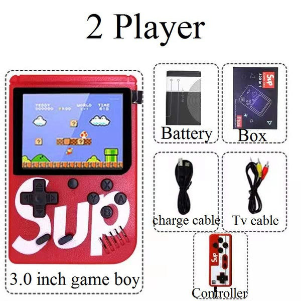400 In 1 Handheld Game Console Mini Retro Game Player Rechargeable Gameboy Emulator