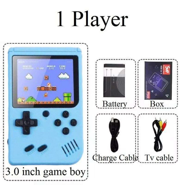 400 In 1 Handheld Game Console Mini Retro Game Player Rechargeable Gameboy Emulator