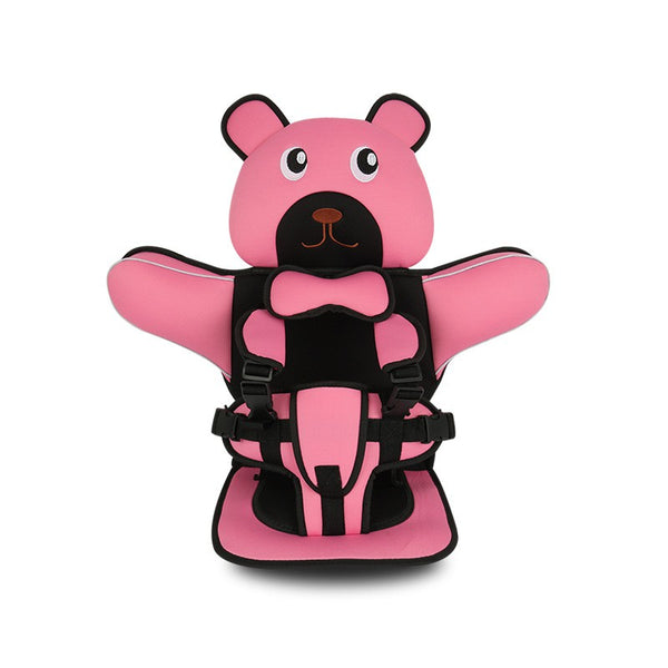 Bear Baby Seat Cushion for Stroller and Car Seat Head&body Support Portable Seat Mat Liner for 9 Months To 12 Years Old Baby Kids Safety