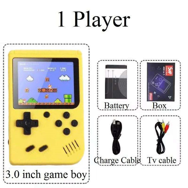 400 In 1 Handheld Game Console Mini Retro Game Player Rechargeable Gameboy Emulator