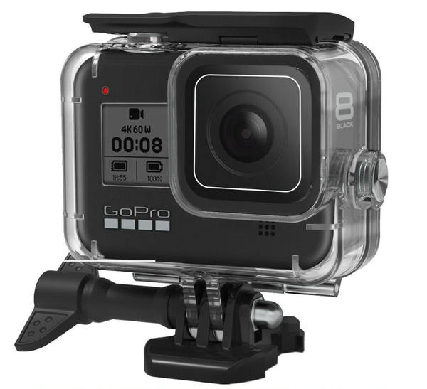Waterproof Housing Case for GoPro Hero 8 Black Underwater Protective Shell with Bracket Up To 196ft/60M