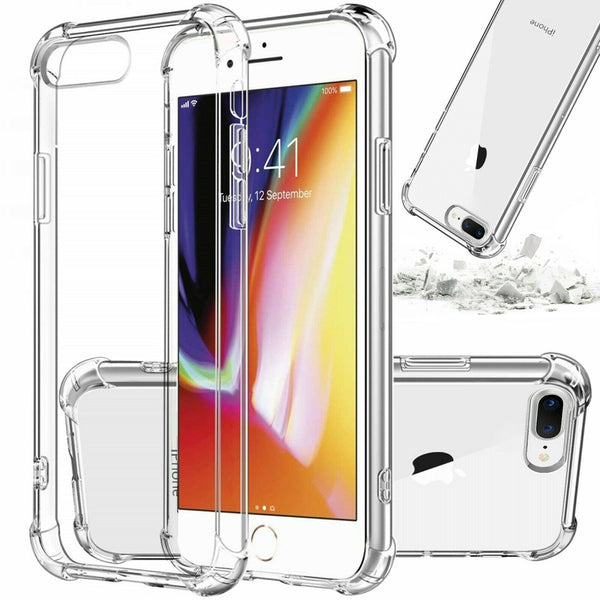 Shockproof Clear Phone Case Silicone Thin Cover for iPhone 11 Pro/6/6s/7/8Plus/X/XR/XS MAX/SE