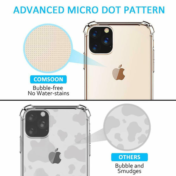 Shockproof Clear Phone Case Silicone Thin Cover for iPhone 11 Pro/6/6s/7/8Plus/X/XR/XS MAX/SE